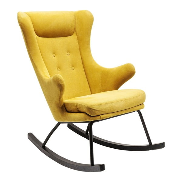 Žuta stolica za ljuljanje Kare Design Oslo