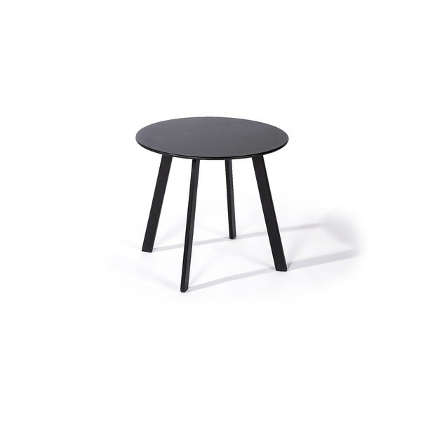 Crni vrtni stol Le Bonom Full Steel, Ø 50 cm-image-2