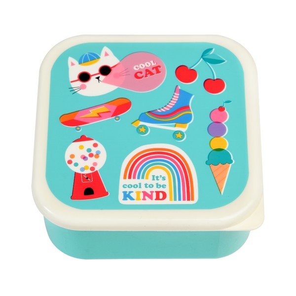 Tirkizne dječje kutije za ručak u setu 3 kom Top Banana – Rex London-image-2