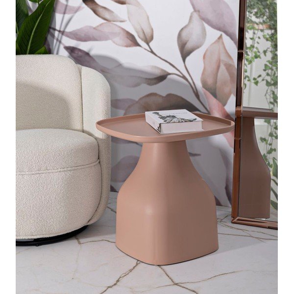 Plastični okrugao pomoćni stol ø 48 cm Gea – Mauro Ferretti-image-1