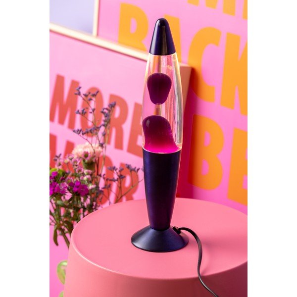 Ljubičasta staklena lava lampa (visina 35,5 cm) Funky Rocket Lava – Leitmotiv-image-1