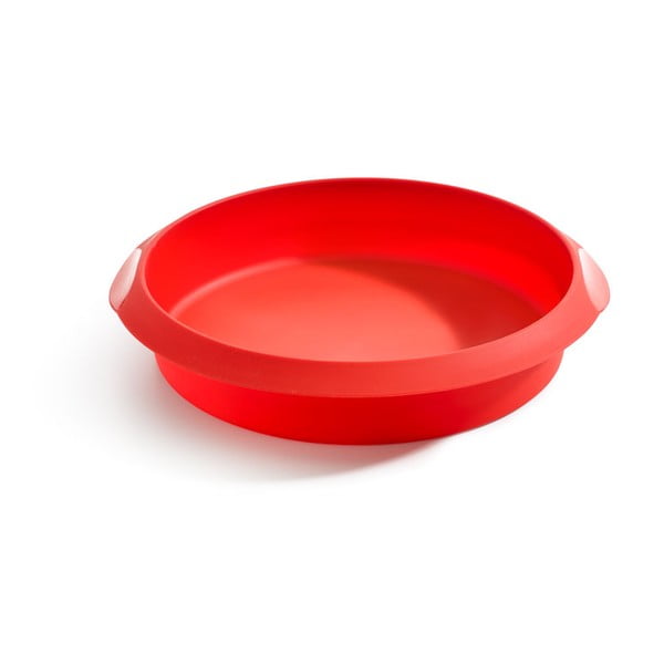 Crveni silikonski kalup za pečenje Lékué, ⌀ 20 cm