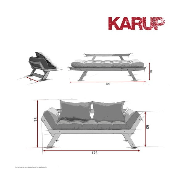 Karup Bebop Honey / Lime sofa-image-3