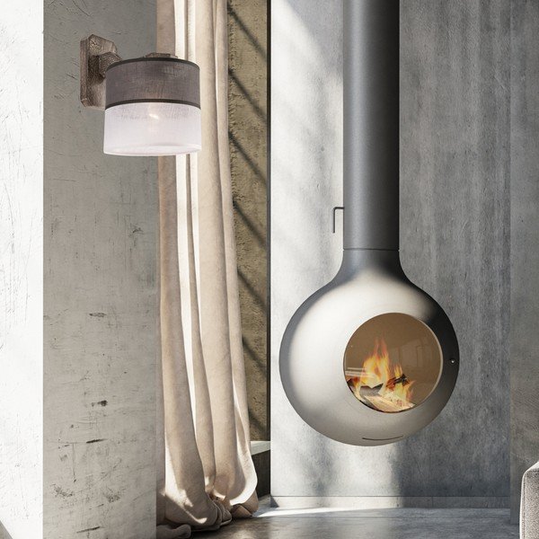 Siva zidna lampa ø 16 cm Andrea – LAMKUR-image-3