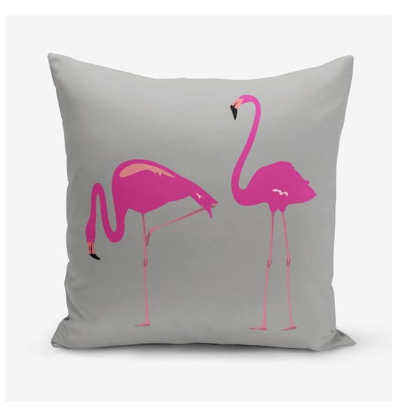 Pamučna navlaka za jastuke Minimalistic Cushion Covers Flamingos, 45 x 45 cm