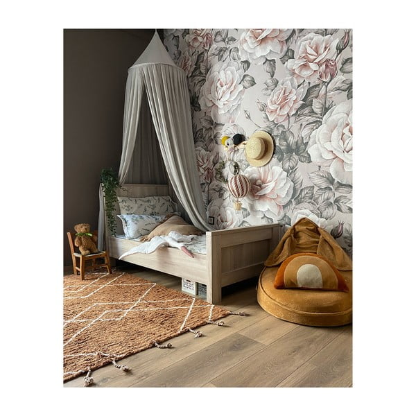 Smeđi ručno rađeni tepih od pamuka Nattiot Lassa, 100 x 150 cm-image-3