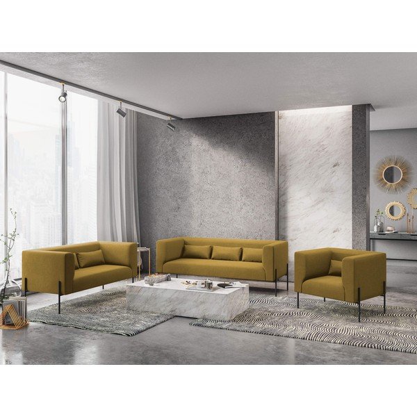 Žuti dvosjed Milo Casa Nina, 142 cm-image-1