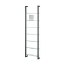 Crna metalna polica s više razina 46 cm Cubic – Spinder Design