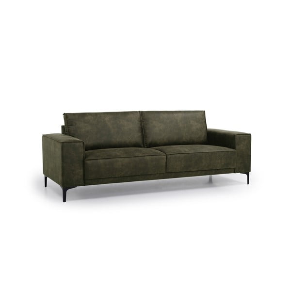 Zelena sofa od imitacije kože 224 cm Copenhagen – Scandic-image-2