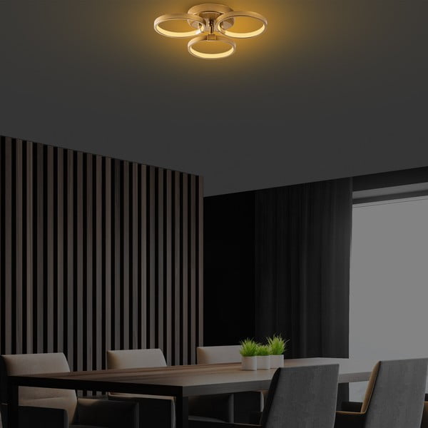 LED stropna svjetiljka u zlatnoj boji ø 17 cm Halka – Opviq lights-image-4