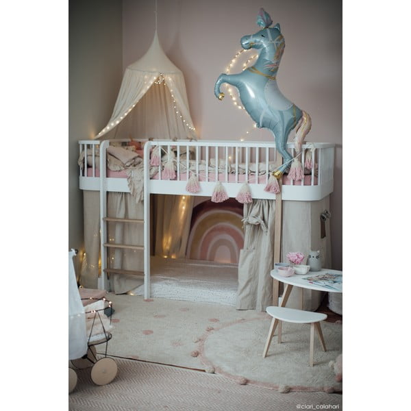 Krem periv/ručno rađen pamučan dječji tepih ø120 cm Bubbly Vintage Nude – Lorena Canals-image-4