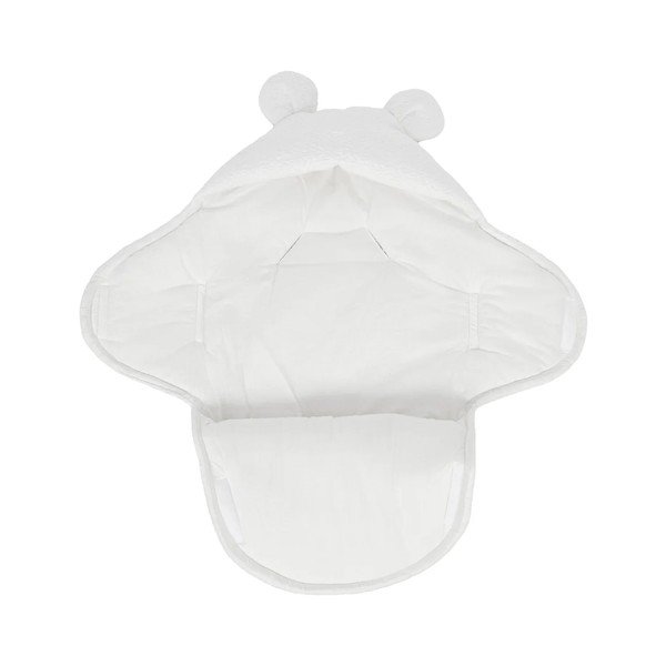 Bijeli pokrivač za povijanje od boucle tkanine 45x80 cm – Meowbaby-image-1