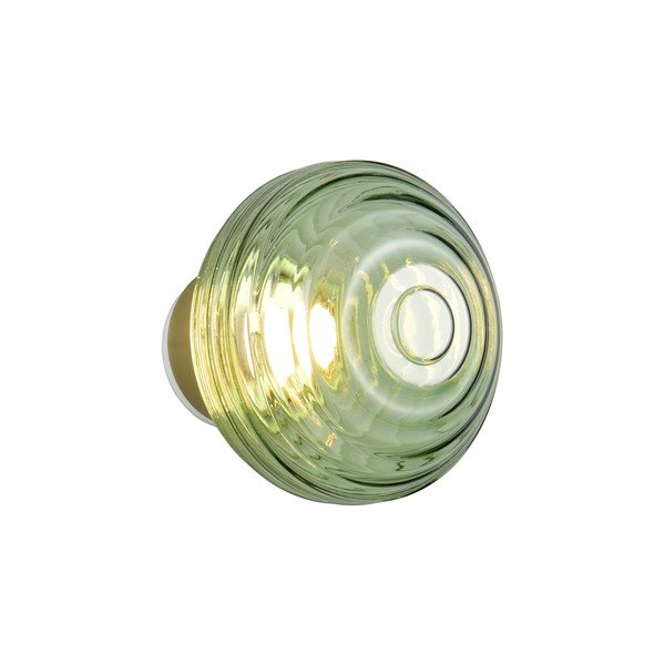 Zelena staklena LED zidna lampa s USB ø 15,5 cm Earl – Reality-image-4