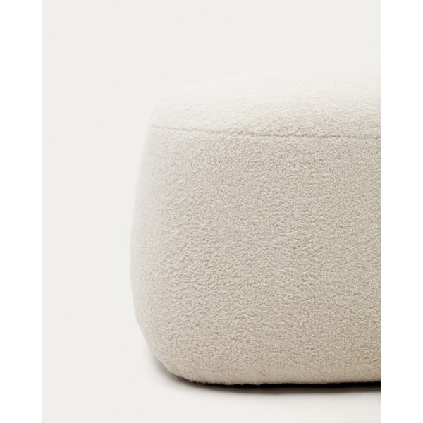 Krem tabure od bouclé tkanine Martina – Kave Home-image-3