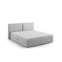 Svijetlo sivi boxspring krevet s prostorom za odlaganje 180x200 cm Arendal – Cosmopolitan Design