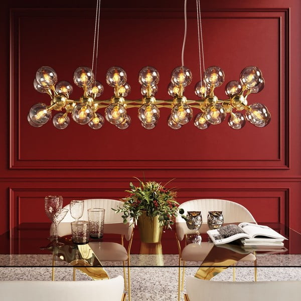 Siva/u zlatnoj boji viseća svjetiljka ø 12 cm Atomic – Kare Design-image-1