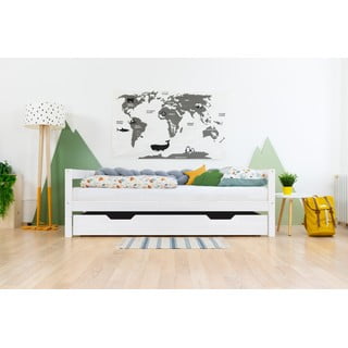 Bijela drvena ladica ispod kreveta s podnicom i punim dnom Benlemi Buddy, 120 x 200 cm