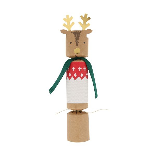Božićni praskavci u setu 6 kom Reindeers in Jumpers – Meri Meri-image-4