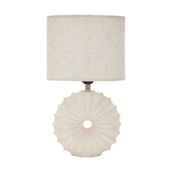 Krem stolna lampa keramička s tekstilnim sjenilom (visina 40 cm) Anemone – Mauro Ferretti-image-2
