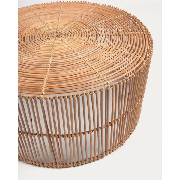 Okrugli stolići za kavu u setu 2 kom od ratana u prirodnoj boji ø 66 cm Elmima – Kave Home-image-4