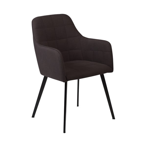 Crna stolica za blagovaonu s naslonima za ruke DAN-FORM Denmark Embrace
