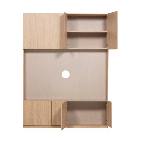 Modularni TV set u prirodnoj boji 160x215 cm Build – WOOOD-image-4
