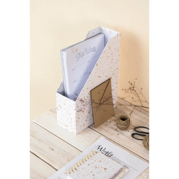 Organizator dokumenata u zlatno bijeloj boji Bigso Box of Sweden Viktoria-image-1