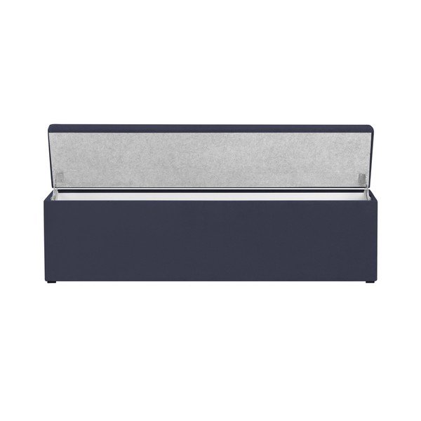 Tamnoplavi otoman Mazzini Sofas Ancona, 200 x 46 cm-image-1