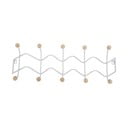 Bijela metalna zidna vješalica 61 cm Zig Zag – PT LIVING