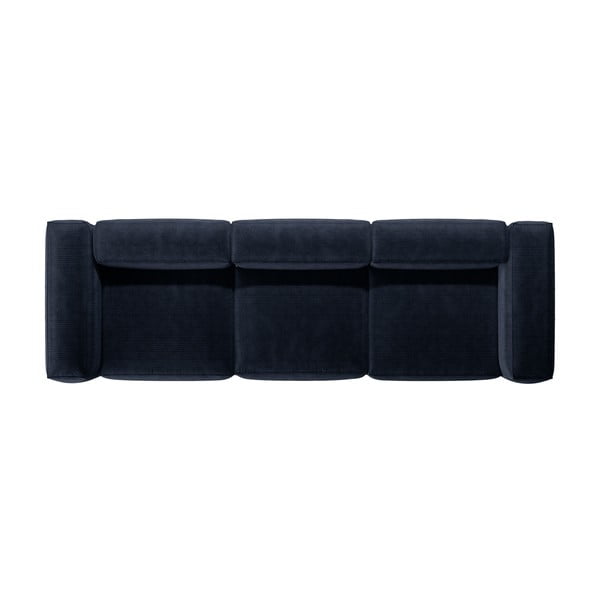 Tamno plava sofa od samta 364 cm Bergamo – Cosmopolitan Design-image-3