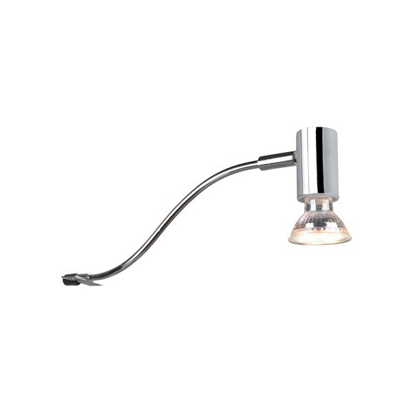 Zidna lampa u sjajnoj srebrnoj boji (duljina 34 cm) Giada - Trio-image-1