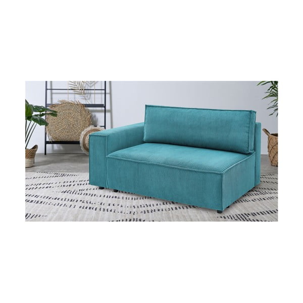 Plava modularna sjedeća garnitura od samta (s lijevim kutom) Nihad modular – Bobochic Paris-image-1