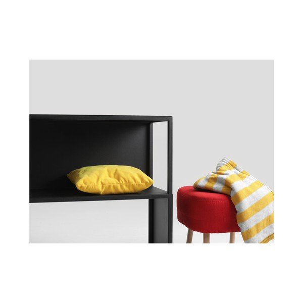 Crna polica za knjige CustomForm Hyllermetal, visina 75 cm-image-4