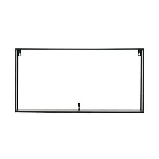 Crna zidna polica WOOOD Meert, duljina 70 cm