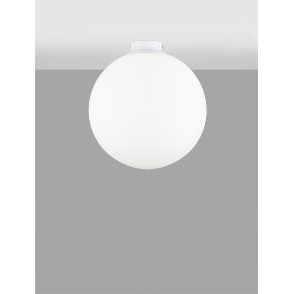 Bijela staklena stropna svjetiljka Nevoso – Nova Luce-image-2