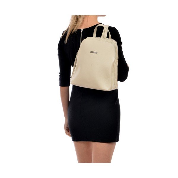 Anna Luchini Erika krem kožni ruksak-image-2