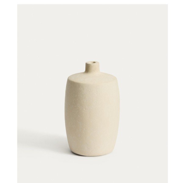 Krem vaza od papier-mâché (visina 26 cm) Mireni – Kave Home