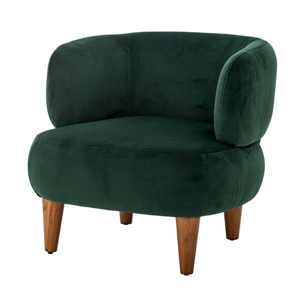 Tamno zelena baršunasti wing fotelja Ruperta – Bloomingville-image-4