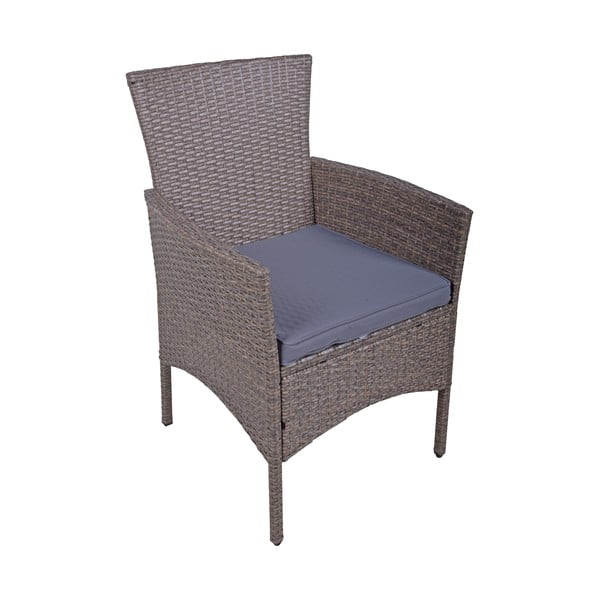 Tamno smeđi vrtni blagovaonski set od umjetnog ratana za 2 osobe Dakota – Garden Pleasure-image-1