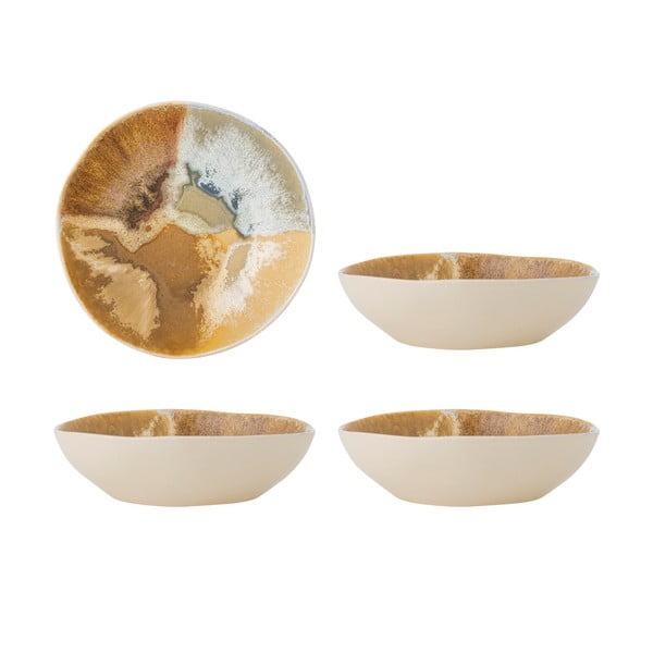 Krem zdjelice u setu 4 kom od kamenine 625 ml Lacey – Bloomingville