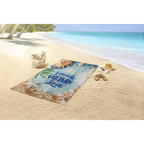 Ručnik za plažu od samta 100x180 cm Vitamin Sea – Good Morning-image-1