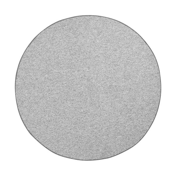 Sivi okrugli tepih ø 200 cm Wolly – BT Carpet