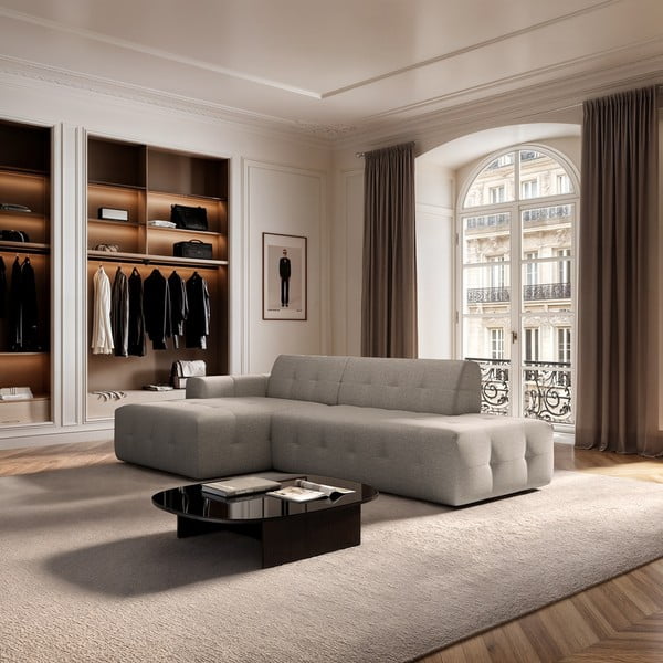 Svjetlo smeđa kutna garnitura (s lijevim kutom/s ležaljkom) Tuil – Rodier-image-1