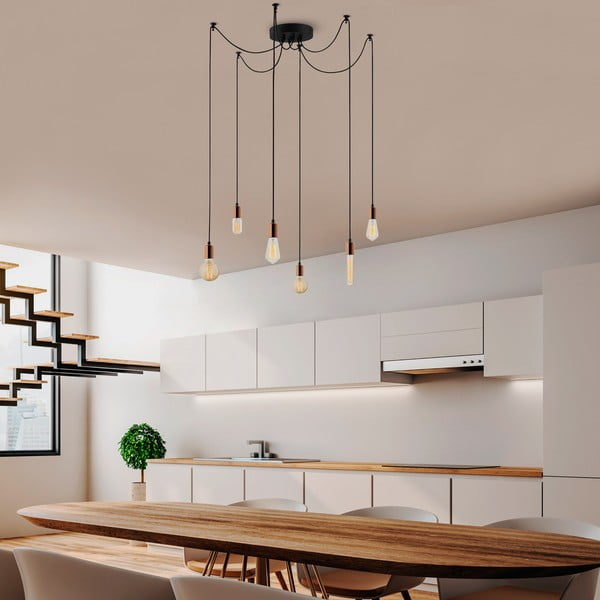 Viseća svjetiljka u bakrenoj boji Kabluni – Opviq lights-image-4