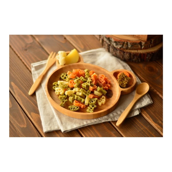 Dječji set za jelo od bambusa Bambum Teddy-image-1