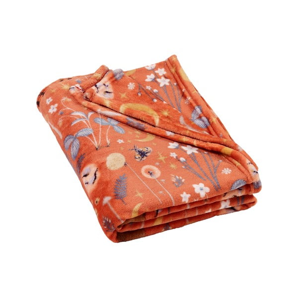 Narančasta deka od mikropliša 130x170 cm Enchanted Twilight Animals – Catherine Lansfield