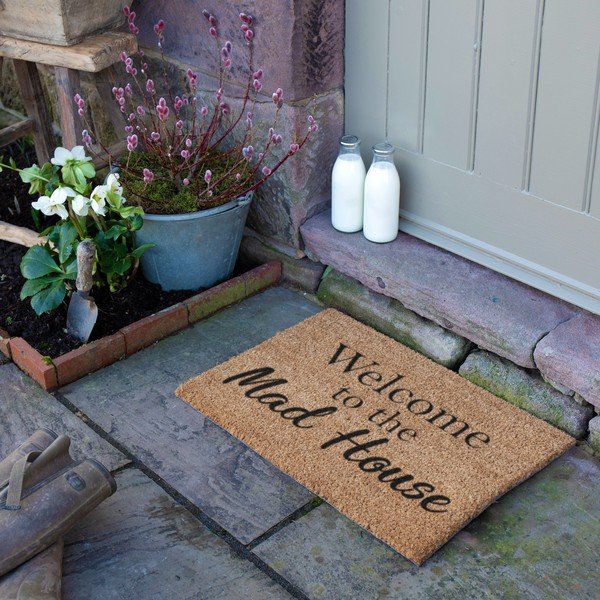 Otirač od kokosovih vlakana 40x60 cm Welcome to the Mad House – Artsy Doormats-image-4