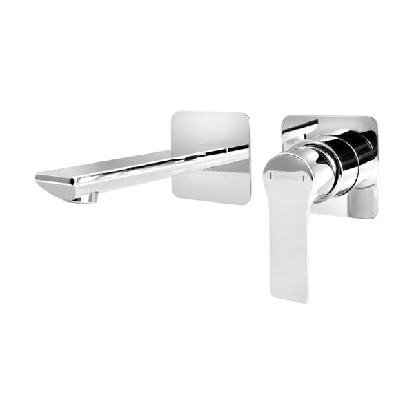 Ugrađena slavina za umivaonik u sjajno srebrnoj boji (s 1 izlazom) Pax – Sapho