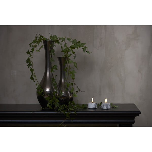 LED svijeće u setu 2 kom (visina 6 cm) Flamme Marble – Star Trading-image-3