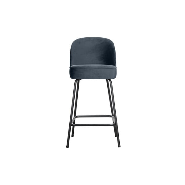 Plava baršunasta barska stolica 89 cm Vogue – BePureHome